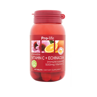 Pro-life Vitamin C + Echinacea 60 Chewable Tablets