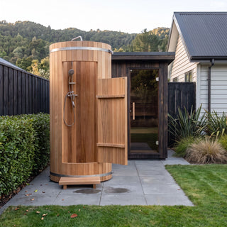 HealthHQ Oasis Outdoor Cedar Shower