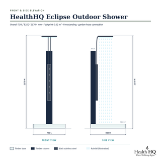 HealthHQ Eclipse Outdoor Shower
