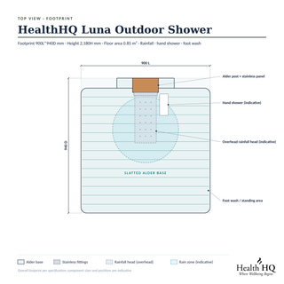 HealthHQ Luna Outdoor Shower