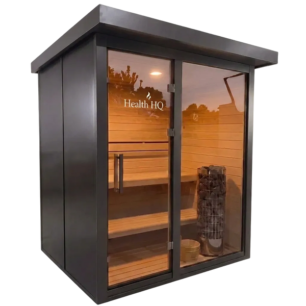 HealthHQ Aurora Mini Outdoor Traditional Cabin Sauna