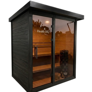 HealthHQ Aurora Mini Outdoor Traditional Cabin Sauna
