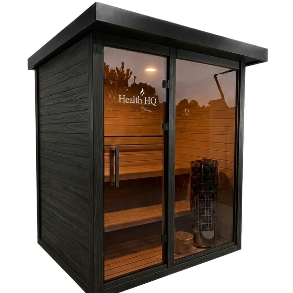 HealthHQ Aurora Mini Outdoor Traditional Cabin Sauna