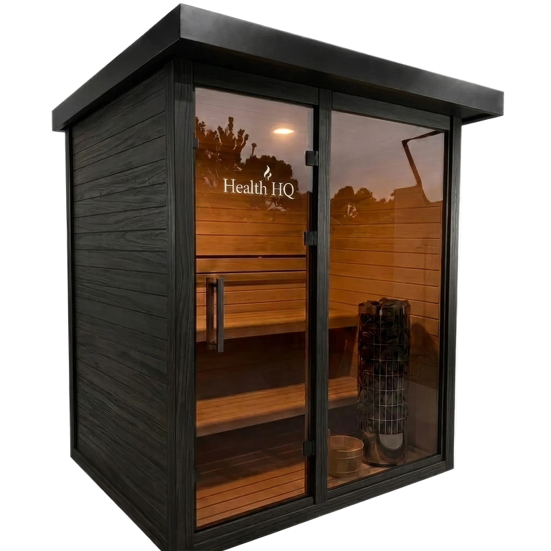HealthHQ Aurora Mini Outdoor Traditional Cabin Sauna