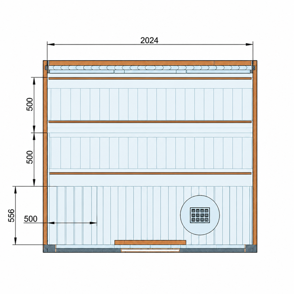 HealthHQ Sentry Outdoor Traditional Cabin Sauna