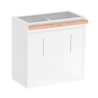 Harvia HL5 front safety railing fitted to a Virta Pro heater