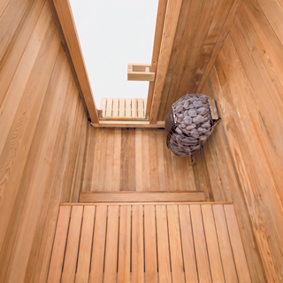 HealthHQ Satori Outdoor Traditional Mini Cabin Sauna