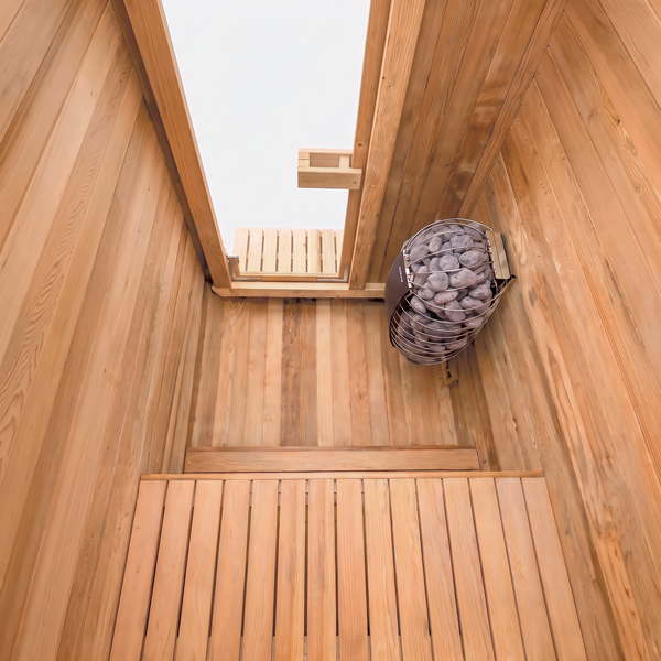 HealthHQ Satori Outdoor Traditional Mini Cabin Sauna